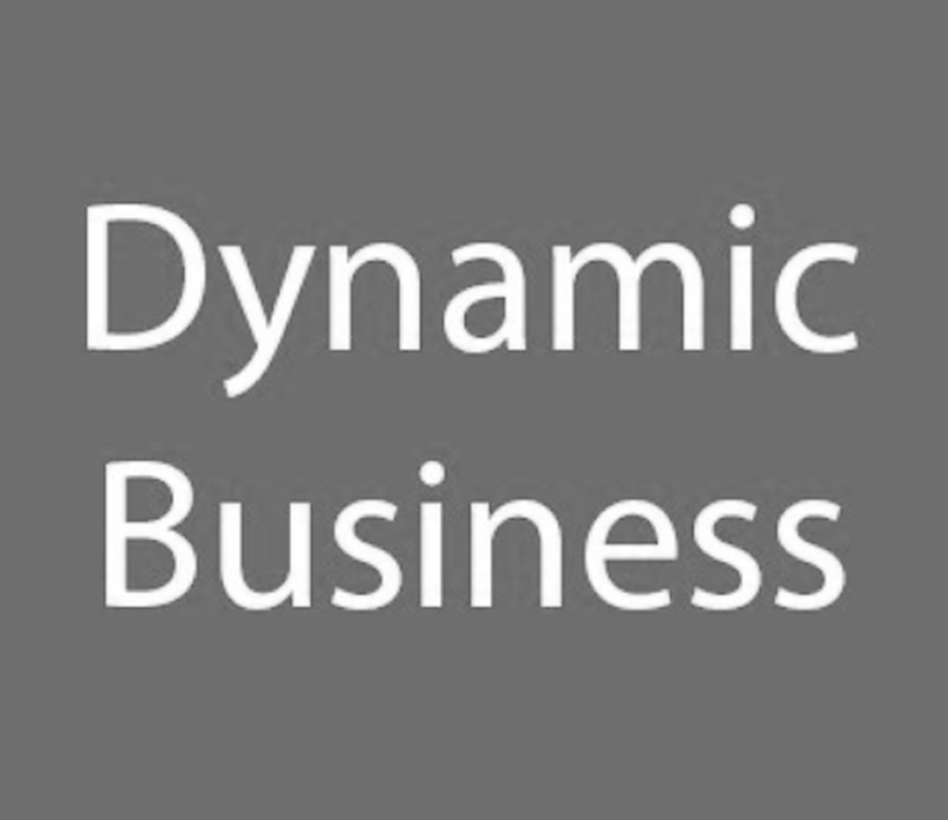 Dynamic Business logo in black and white